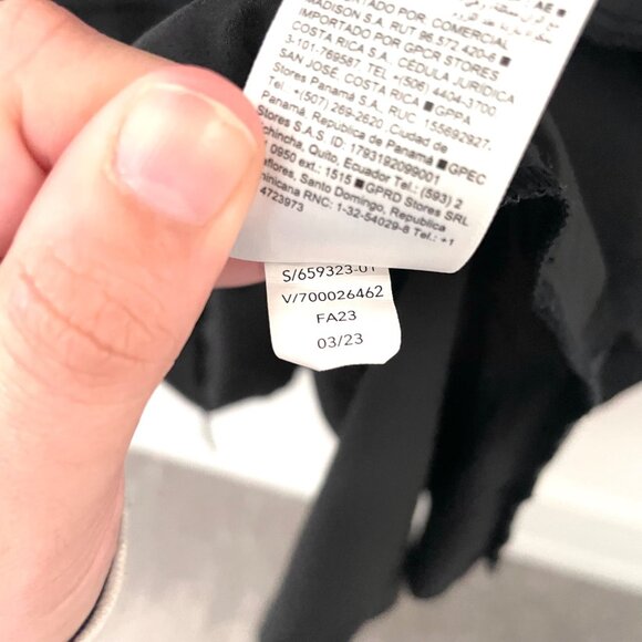 Athleta 659323-01 Black Savannah Strap Drawstring Waist Dress XL - Picture 6 of 7